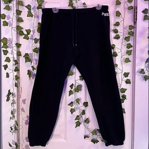 PINK brand black capri joggers.